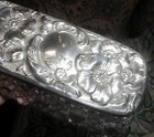 Antique English Deakin Sterling Silver Cut Crystal Box  Chester 1890 s W Flowers