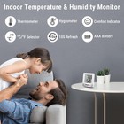 Temppro Tp49 Digital Hygrometer Indoor Small  White Thermometer