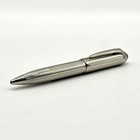 Cartier Pasha De Cartier Platinum Finish Ballpoint Pen W signature Blue Cabochon