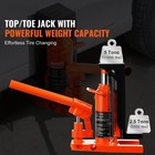 Hydraulic Machine Toe Jack Lift Capacity 2 5 5 10 Ton Toe 5 10 20 Ton Top