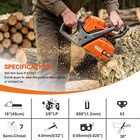5 Pack 18  Inch Chainsaw Saw Chain Blade 3 8  Lp  050 Gauge 62dl Drive Links