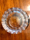 Vintage 1960 s Cristal D arques Ice Bucket Small Lead Crystal Silverplate Handle
