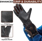 Handlandy Winter Work Gloves For Men Women  3m Thinsulate Large  Brown 
