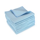 Bulk Case Of 180 Microfiber Waffle Textured Cleaning Cloths 16x16  Lint Free 