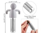 2 Loose Leaf Tea Infuser Set With Silicone Handle    stainless Steel Mesh Strainer