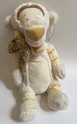 Winnie The Pooh Tigger Plush 18    Stuffed Animal Christmas Cream Gold Bow  Nice