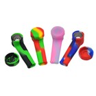 Silicone Rubber Tobacco Pipe With Screen And Lid Portable Cheap New  random 1pc 