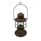 Antique Maritime Perko Brooklyn Ny Glass Anchor Oil Lantern