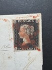 Great Britain Qv 1d Black Plate 6 On Cover To Bury St Edmonds  From Stowe Market