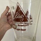 Blatz Glass Beer Pitcher Milwaukee s Finest Easy Pour Rare Logo