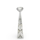 Towle Silversmiths Mother Of Pearl Inlay Aluminum Salad Serving Spoon Silver Mcm