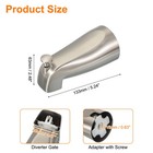 1pcak Slip On Diverter Tub Spout  Zinc Alloy Bath Spout  Brushed Nickel