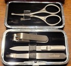 Kershaw Manicure Tool Kit W nail Clippers  Tweezers  File  Scissors  Case Kmcure