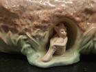 Rare Large  Sylvac Holland Pixie Elf Log  Planter Vintage Ceramic Pottery  b3-k6