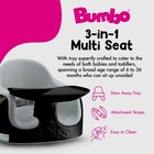 Bumbo Toddler Multi Seat 3-in-1 Booster High Chair And Tray  Black cool Grey