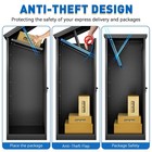 Package Delivery Boxes For Outside Extra Large Black Parcel Drop Box With Coded