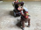 Vintage Wood Hershey s Kurt Adler Christmas Horse   Wagon Ornament-5    W-2 1 2   t