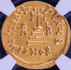 Byzantine Heraclius Gold Semissis Ngc Ch Xf 5 5 Strike   Ancient Gold 610-641 Ad