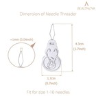 Beadnova Embroidery Needle Threader Tool 50pcs Aluminum Sewing Machine