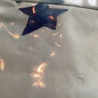 Pottery Barn Kids Moon   Stars Percale Crib Bedskirt 100  Cotton 200tc Blue