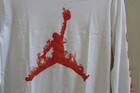 Nwt Nike Air Jordan Jumpman Boy s Large White Long Sleeve T-shirt 95d477-001