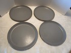 Contemporary Slate Grey 4-plates Camping Enameled Steel Barebones Living 11  W