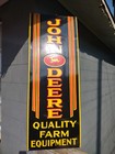 Vintage Rare John Deere Porcelain Sign Huge 4ft Quality Farm Tractor Equipment