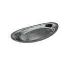 Vintage Krome Kraft Farber Bros New York Chrome Plated Filigree 12  Oval Tray