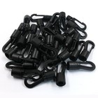 32 Pcs Shock Cord End Snap Hooks Plastic Bungee Hooks For 1 4  To 5 16  Rope