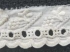 Antique Lace Trim Embroidered Whitework Sewing Doll Clothes 2pc A20