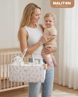 Baby Nursery Storage Box Bin With Lid  Diaper Caddy Organizer Portable