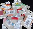  21  Bucilla Silk Ribbon Embroidery Cards Assorted Colors Pink Red Brown Lot Nip