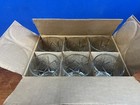  6  Dewar   s True Scotch Whiskey Glasses Clear Embossed Tumbler - Celtic Knot