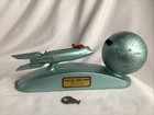 Vintage Strato Bank Rocket Ship Moon Mechanical Bank - Works