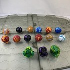 Bakugan Battle Balls Assorted Lot Of 15 With Cards 2 Metal Cards Arena Set