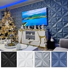 Art3d 12-pack 19 7 x19 7  Pvc 3d Wall Panels Textured 3d Wall Covering  32 Sq Ft