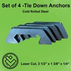 Weld On Anchor Point -set Of  4  Steel Anchor Points  Trailer Tie Down Points