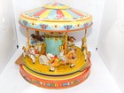 Vintage J  Chein Tin Wind Up Playland Merry Go Round Carousel