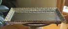 Vintage Brass Footed Filigree Rectangular Vanity Mirror Tray 16  X 11 