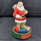 Vintage Coca-cola Santa Claus Mechanical Bank 7 1 2    Tall W train By Ertl Co