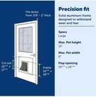Petsafe Extreme Weather Dog   Cat Door  Pets Up To 100 Lbs  Large  White Solid