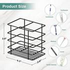 Suction Toothbrush Holder  Shower Organizer  Razor Toothbrush Storage  Black