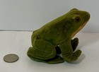 Vintage Steiff Velveteen    froggy    Frog 1950   s 3    Tall No Tags