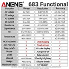 13 In 1 Rechargeable Digital Multimeter - Electrical   Ncv Testing