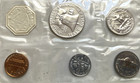 1961 Us 5 Coin Proof Set Silver Coins And Envelope Philadelphia Mint 