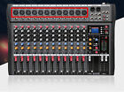 8 12 16 Channel Mixing Console Sound Pro Usb Bluetooth Live Studio Audio Mixer