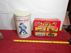 Vintage Tins Rare 1980 Cracker Jack Popcorn   Barnum s Animal Crackers -l389