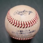 Rawlings Official Major League Leather Baseball Ny Yankees Game Used Ball 