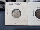 Lot Of 3 Silver Love Token 1876   1887 Seated Dimes   1860 Seated Quarter