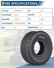 Set 2 20x8 00-8 Lawn Mower Tires 4ply 20x8 00x8 20x8-8 Garden Tractor Tubeless